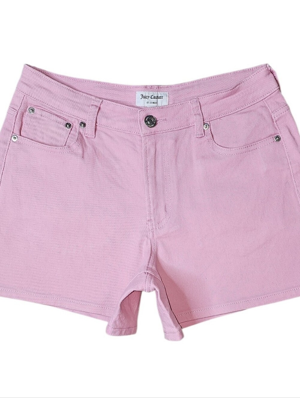 Juicy Couture Est. LA. Y2K Pink Jean Shorts. Women's Size: W06x3.5L.💕